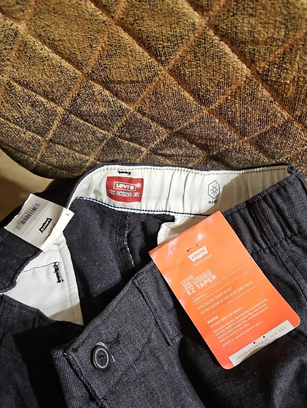 Levi's XX Chino EZ Taper Pants Gray NWT
